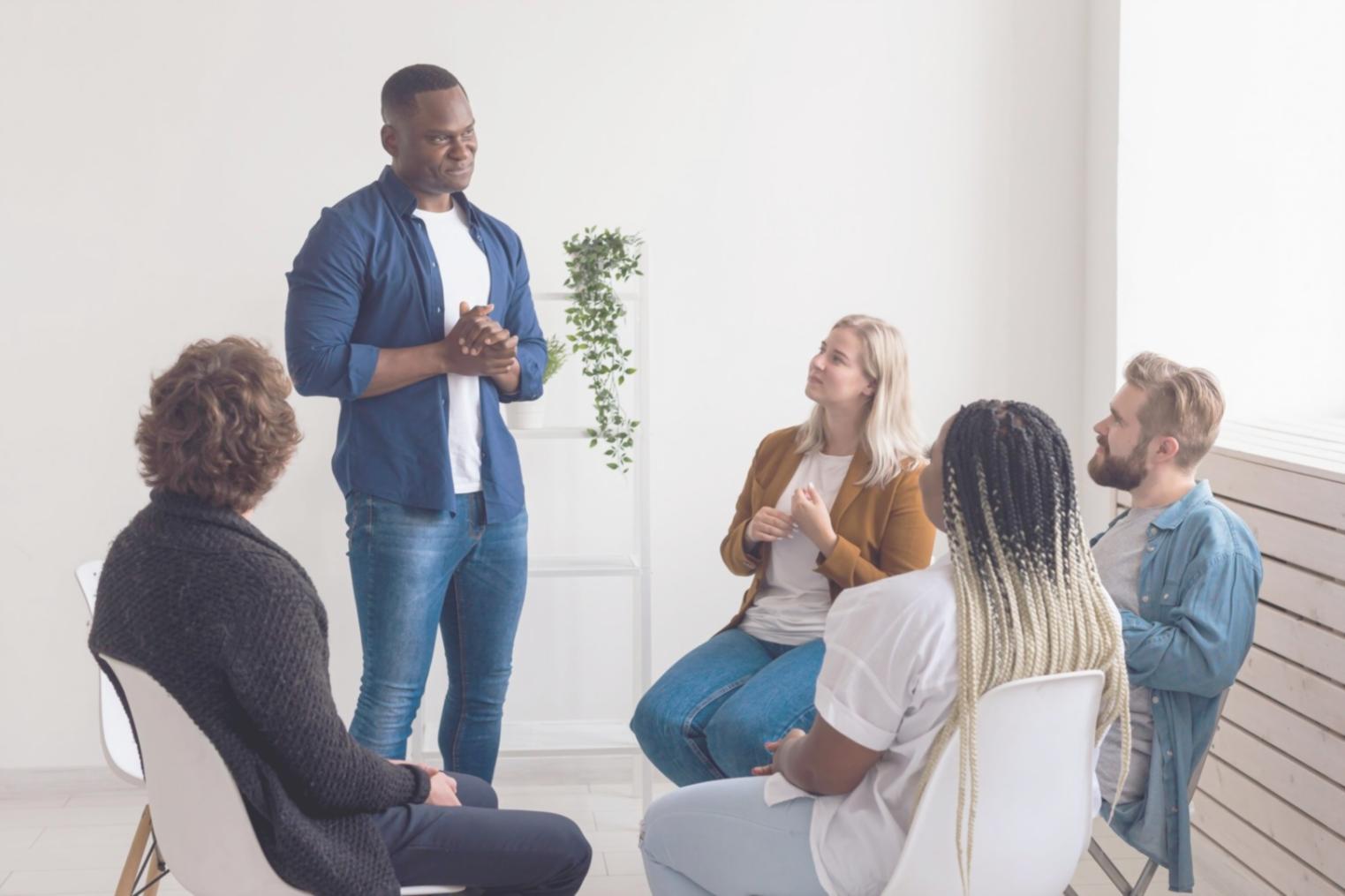 Professional financial consulting environment with market data displays