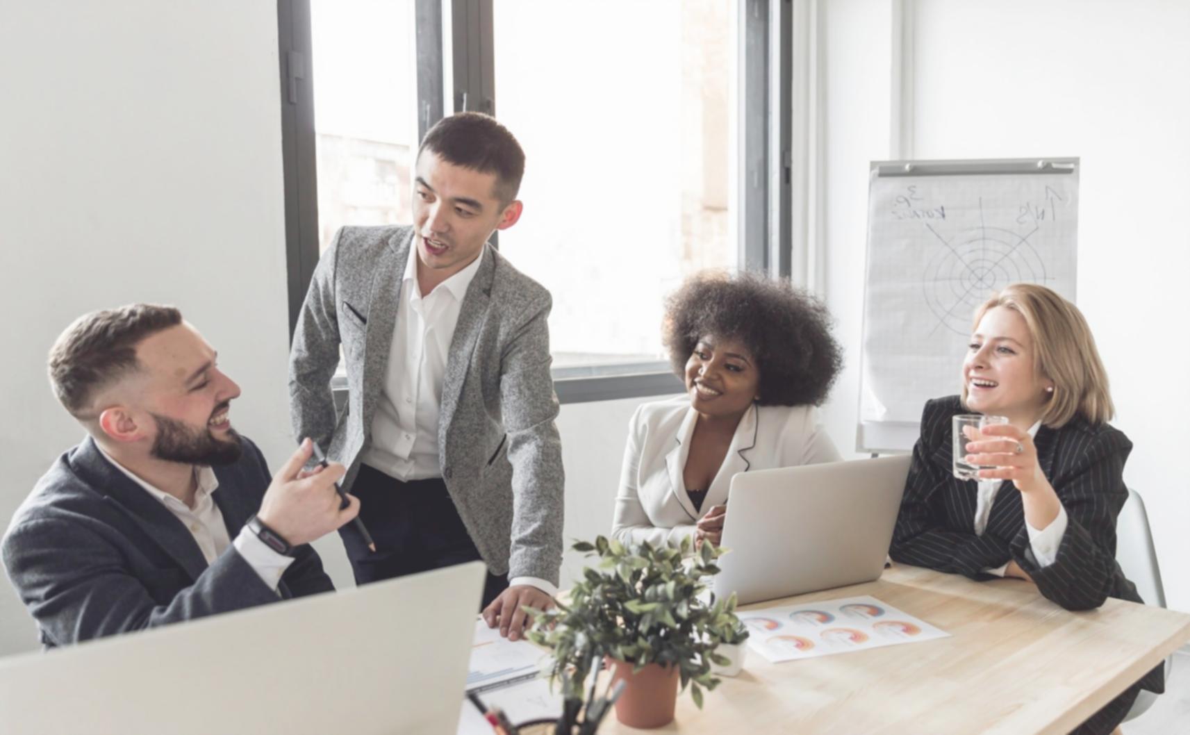 Professional financial analysis workspace showing industry research and data visualization
