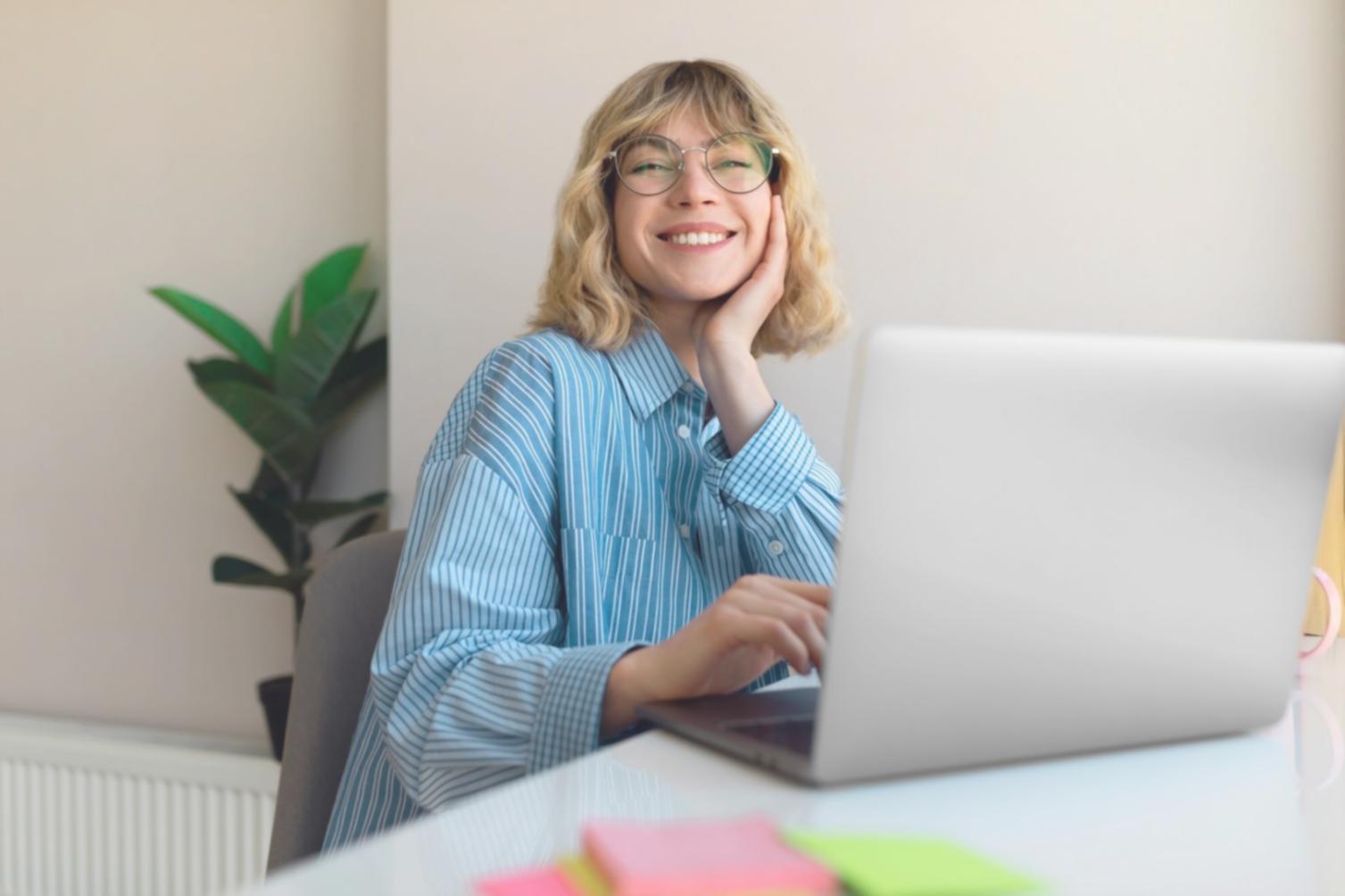 Professional presenting financial forecasts and projections